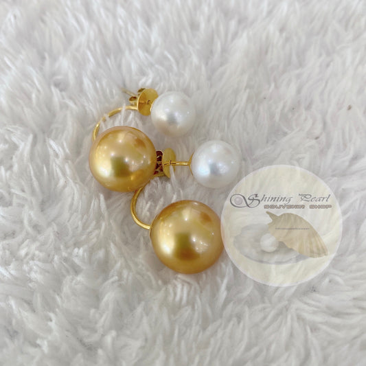 South Sea Pearl in 14K Gold Tribal